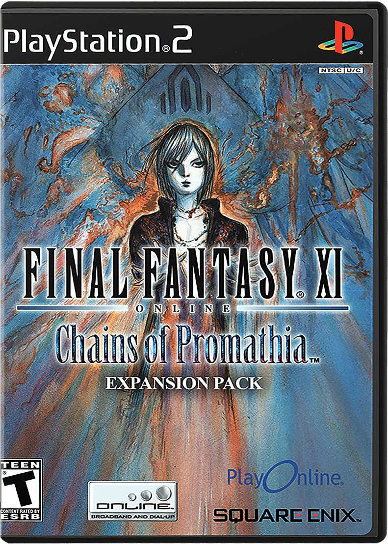 Final Fantasy XI Chains of Promathia box art for Playstation 2